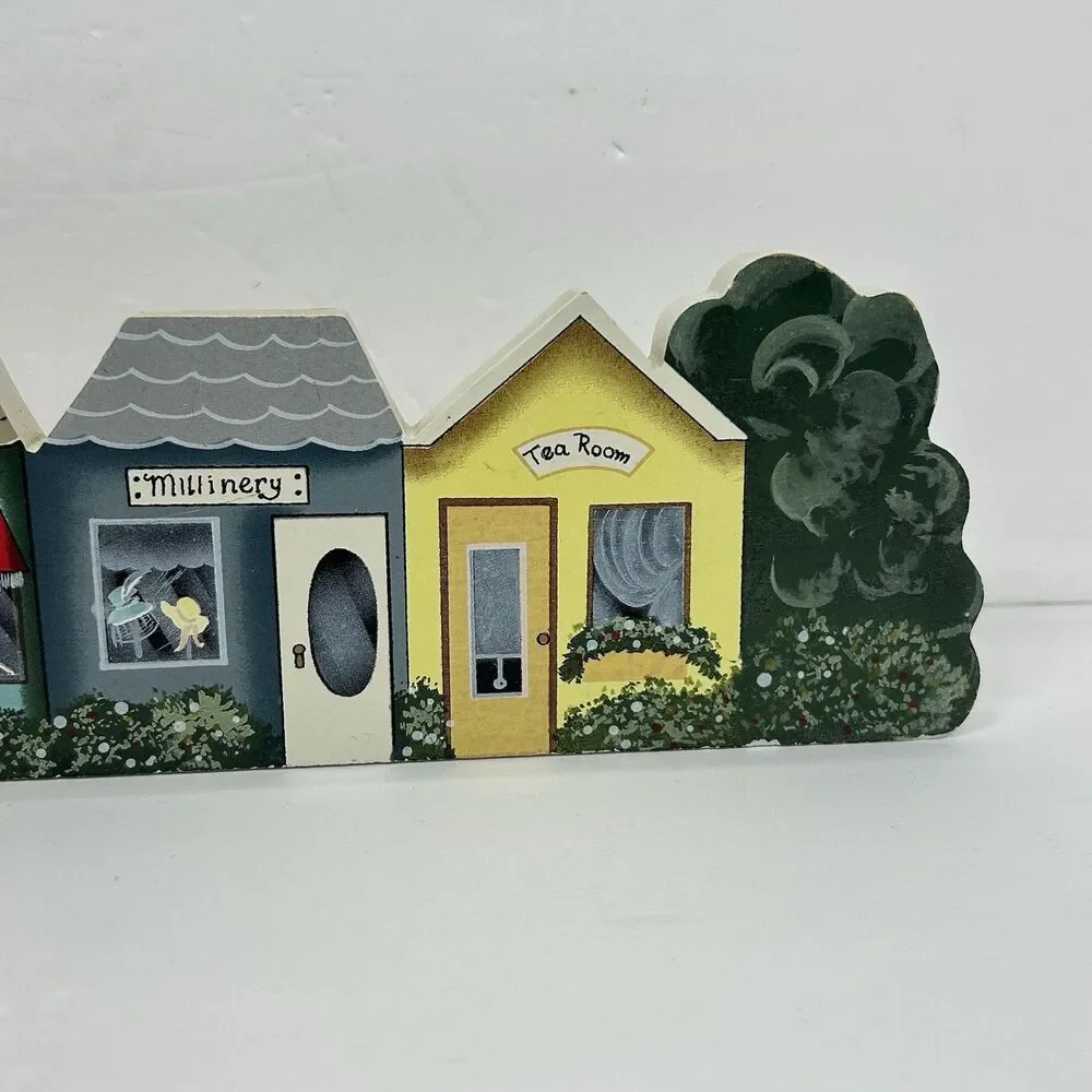 Vintage Tender Heart Treasures Village Store Front Wood Sign Decor Primitive ‘89